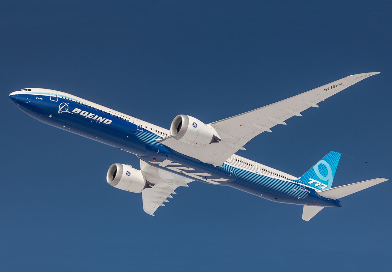 777X in flight