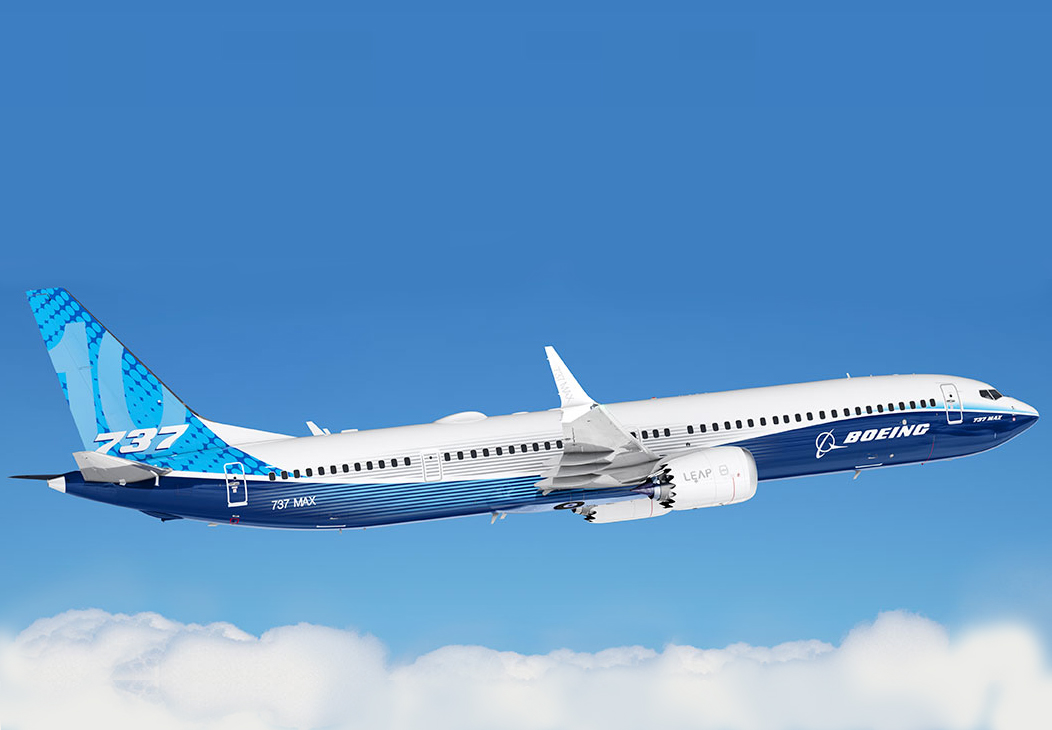 737 MAX 10 in flight